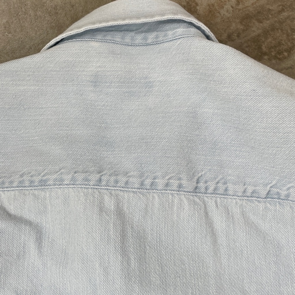 Quince Light Blue Casual Button Down Shirt - Picture 8 of 8